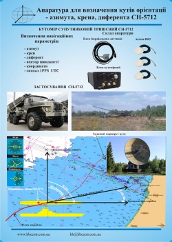 Апаратура для визначення кутів орієнтації – азимута, крена, диферента СН-5712